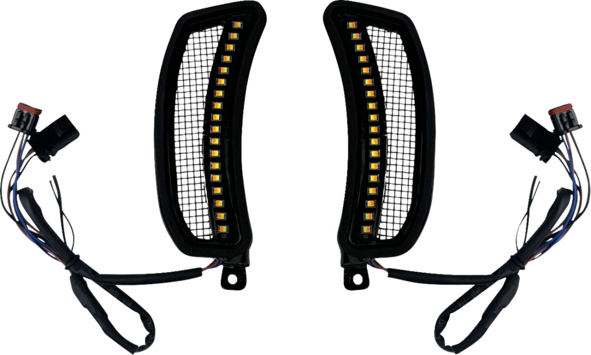 Fairing Vent Lights, Amber/White - 22+ Softail FXLRST & FXRST Auxiliary Light Custom Dynamics Default Title