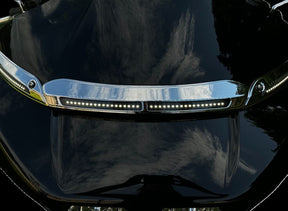 Custom Dynamics Lights Led Windshield Trim, Chrome - Road Glide - 15+ Touring Light Accessory Custom Dynamics