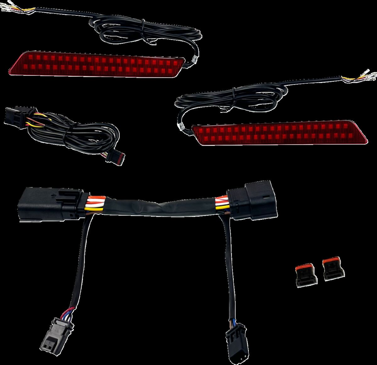 Custom Dynamics Dual Color LED Saddlebag Latch Lights™, Red - 23+ Touring Light Accessory Custom Dynamics