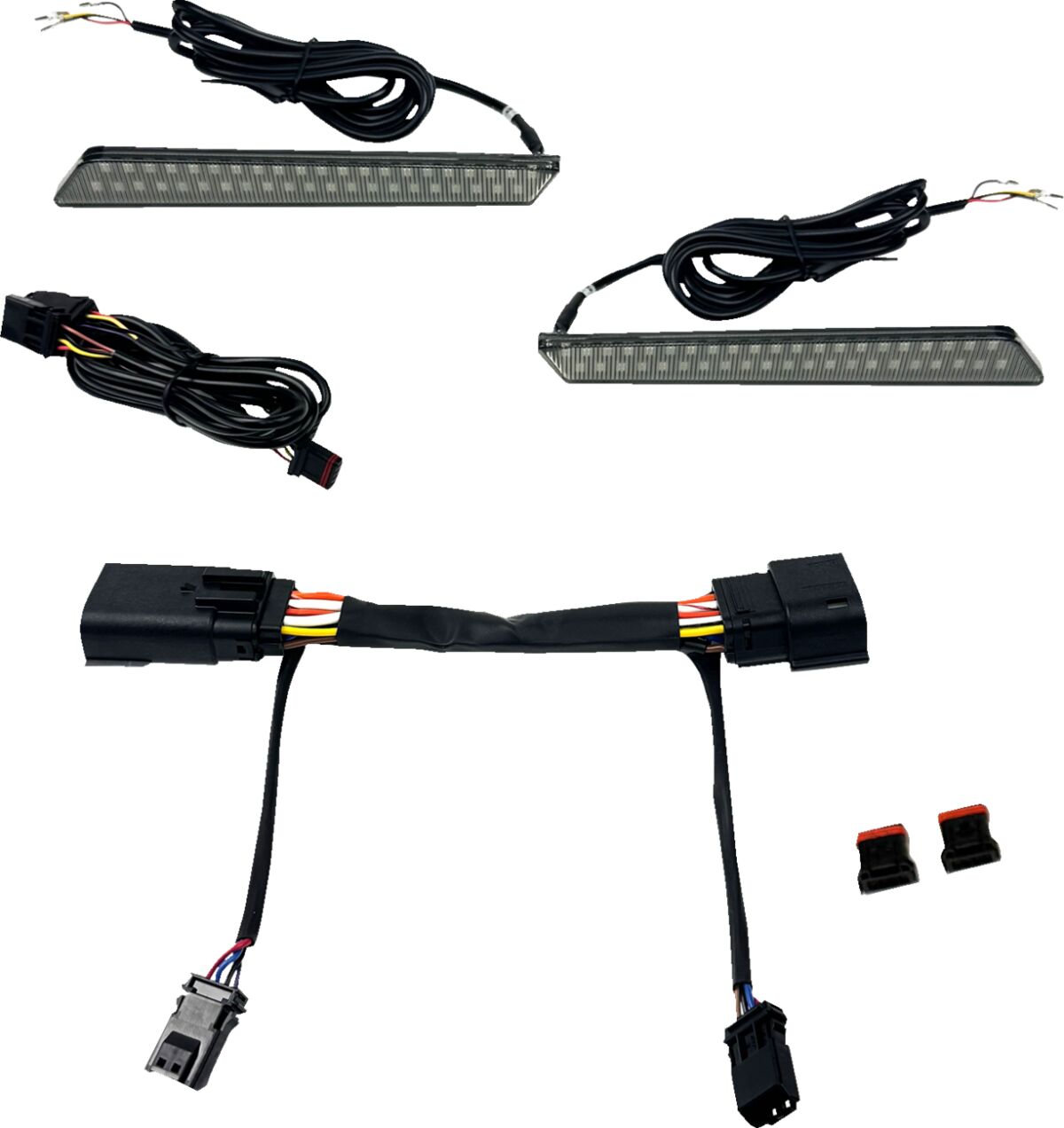 Dual Color LED Saddlebag Latch Lights™, Smoked - 23+ Touring Auxiliary Light Custom Dynamics Default Title