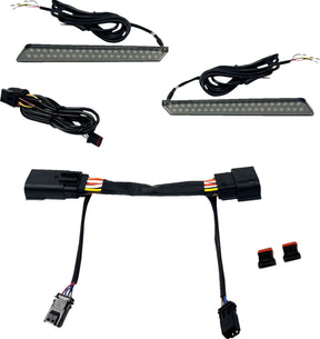 Dual Color LED Saddlebag Latch Lights™, Smoked - 23+ Touring Auxiliary Light Custom Dynamics Default Title