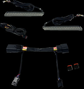 Custom Dynamics Dual Color LED Saddlebag Latch Lights™, Smoked - 23+ Touring Light Accessory Custom Dynamics