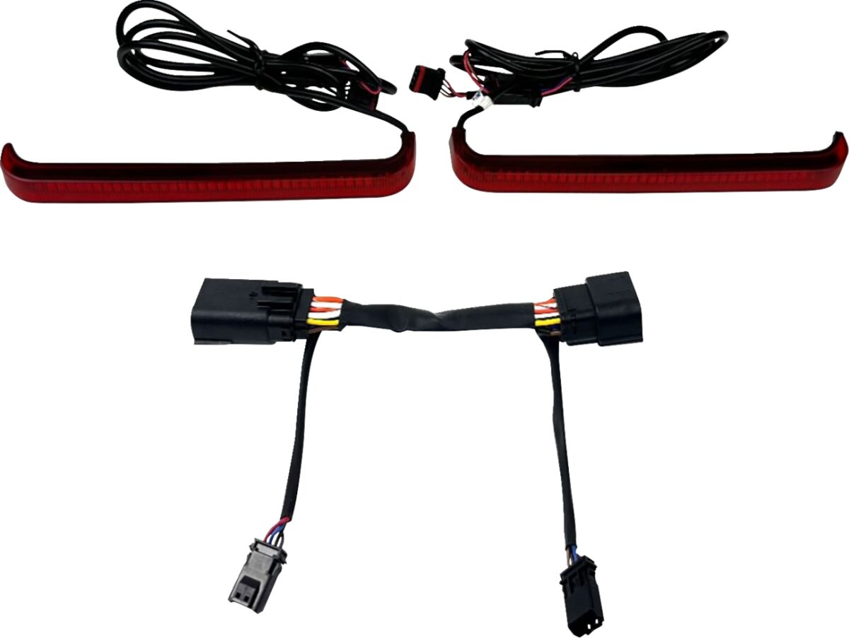 Low-Profile LED Saddlebag Lights, Red - 23+ Touring Auxiliary Light Custom Dynamics Default Title