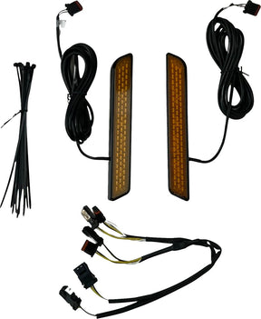 Front Fork LED Reflector Replacements, Amber - 22+ Softail FXLRST Auxiliary Light Custom Dynamics Default Title