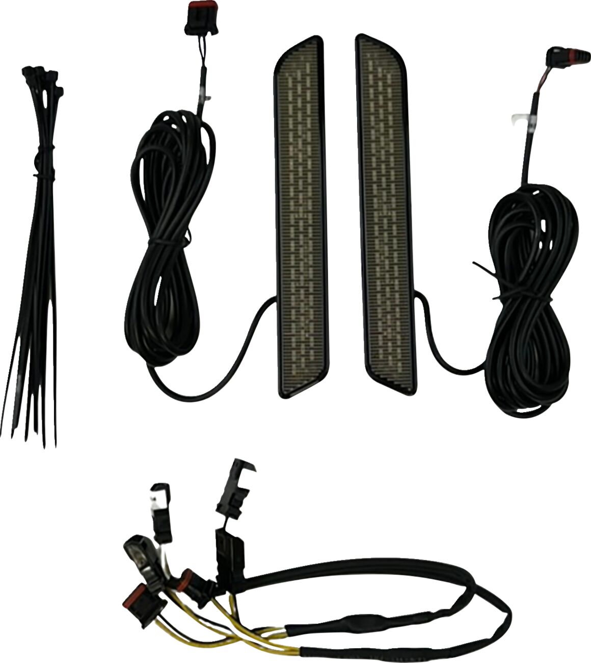 Front Fork LED Reflector Replacements, Smoked - 22+ Softail FXLRST Auxiliary Light Custom Dynamics Default Title