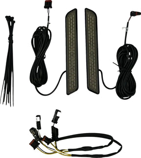 Front Fork LED Reflector Replacements, Smoked - 22+ Softail FXLRST Auxiliary Light Custom Dynamics Default Title