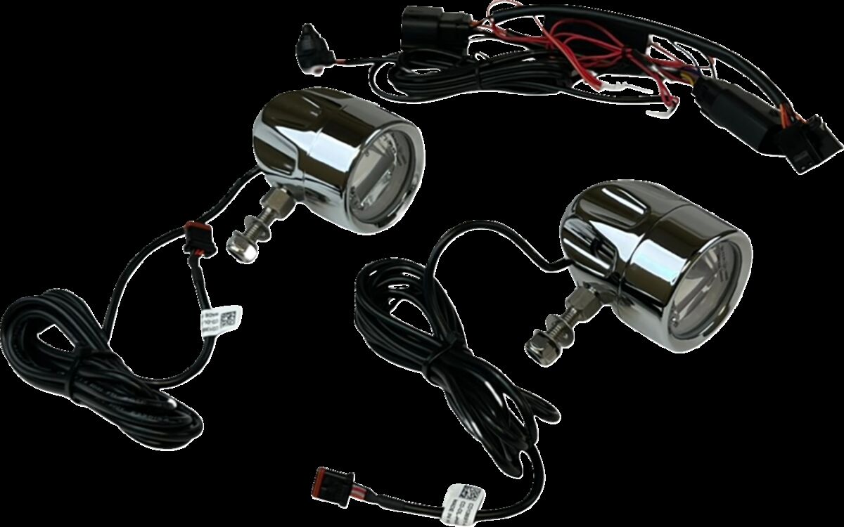 Custom Dynamics ProBEAM® LED Halo Fog Lamps, Chrome - 23+ Touring Light Accessory Custom Dynamics