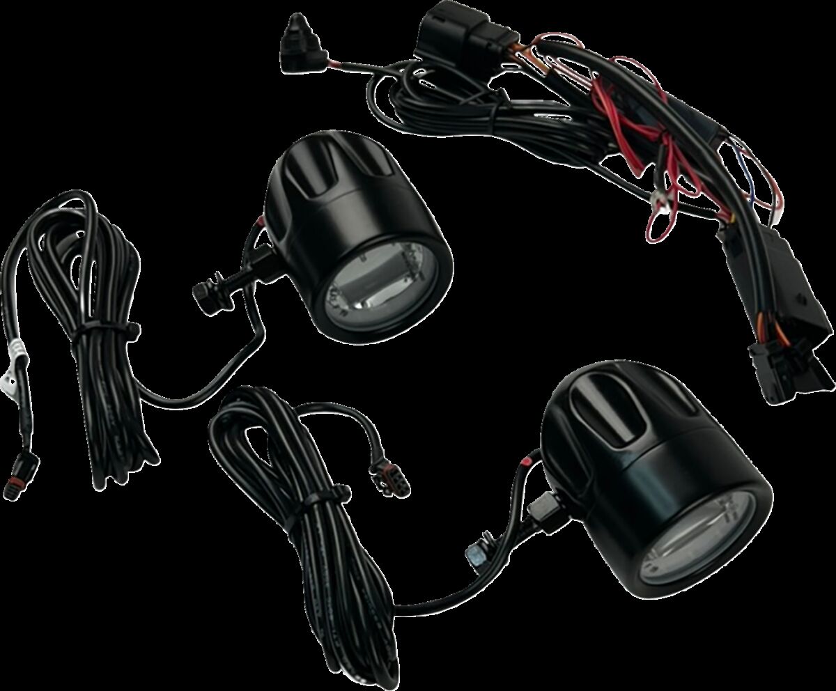 Custom Dynamics ProBEAM® LED Halo Fog Lamps, Black - 23+ Touring Light Accessory Custom Dynamics