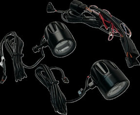 Custom Dynamics ProBEAM® LED Halo Fog Lamps, Black - 23+ Touring Light Accessory Custom Dynamics