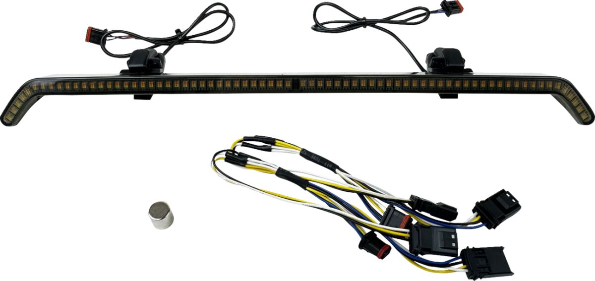 Custom Dynamics Center Fairing Vent Trim with Turn Signals - 23+ Touring Light Accessory Custom Dynamics