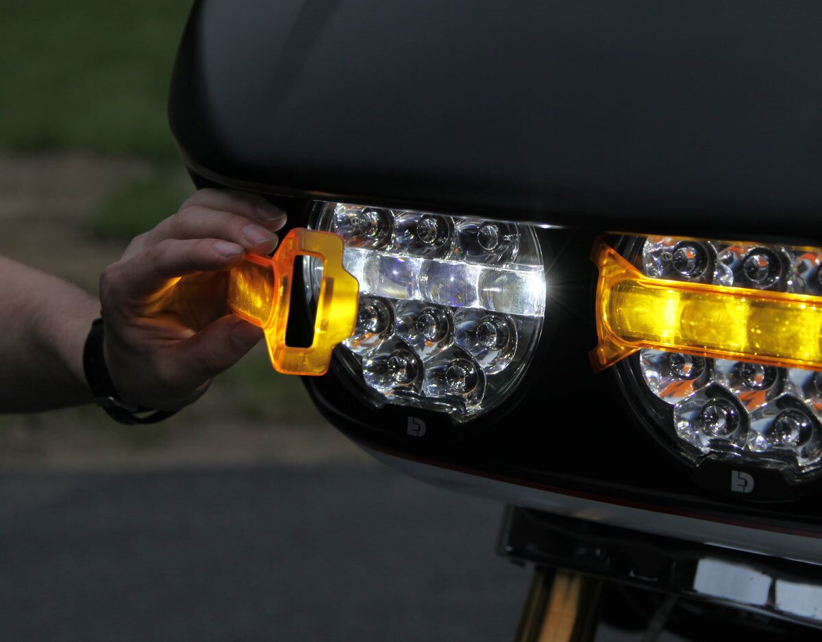 Denali Snap-On X-Lens For D14 Destroyer Headlight, Selective Yellow Light Accessory Denali