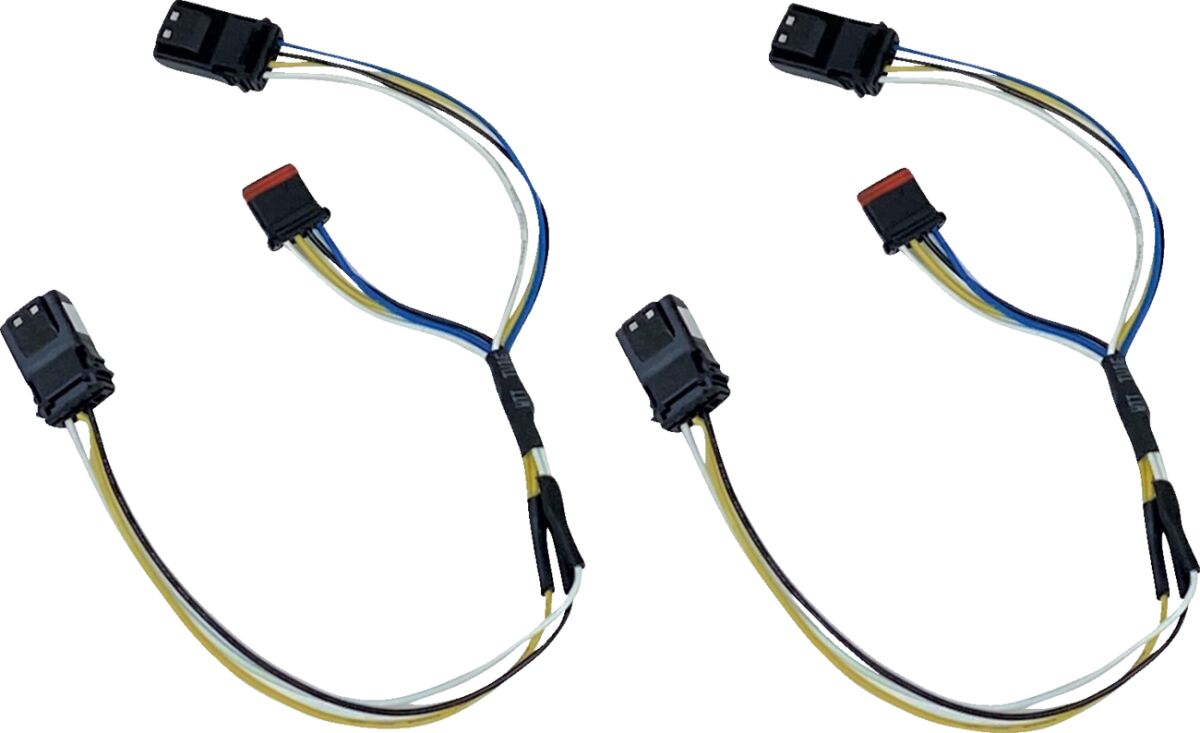 Custom Dynamics Run/Turn Signal Front Accessory Adapters - 14+ Trike & Touring & 18+ Softail Lighting Controls Custom Dynamics
