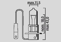 Flosser Bulb H3 12 V 55 W Pk22 S BULBS Flosser