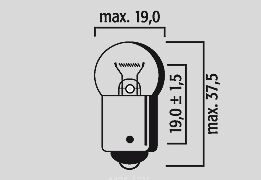 Flosser Bulb 12 V 15 W Ba15 S Round 10 Pk BULBS Flosser