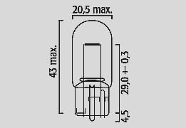 Flosser Bulb 12 V 21/5 W T20 W3 X16 Q 10 Pk BULBS Flosser