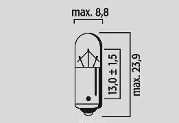 Flosser Bulb 12 V 3 W Ba9 S 10 Pk BULBS Flosser