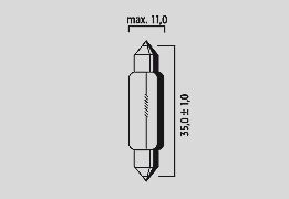 Flosser Bulb 12 V C5 W Sv8 5 11 X35 Mm 10 P BULBS Flosser