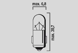 Flosser Bulb 12 V 2 W Ba7 S 10 Pk Tappets Flosser