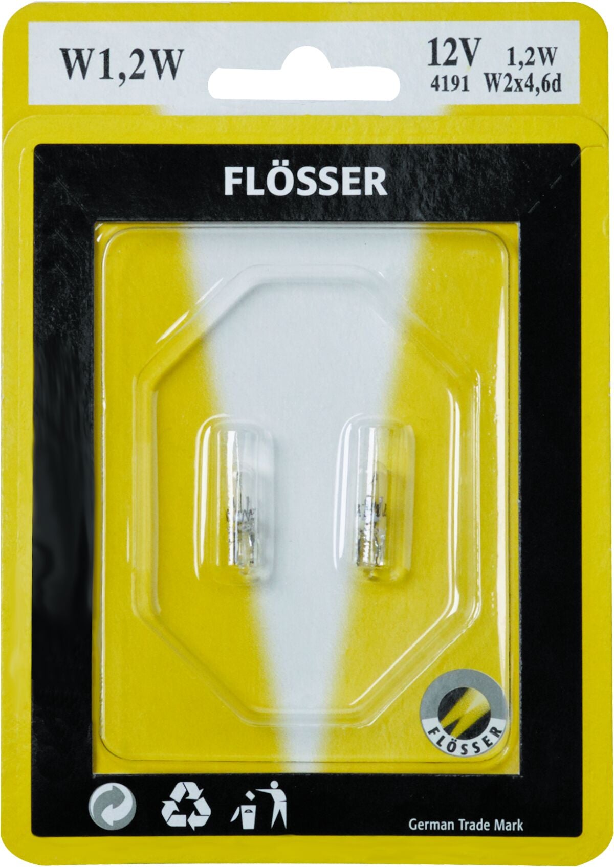 Flosser Bulb 12 V 1 2 W T5 W2 X4 6 D 10 Pk BULBS Flosser