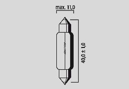 Flosser Bulb 12 V5 W Sv8 5 11 X40 Mm 10 Pk BULBS Flosser