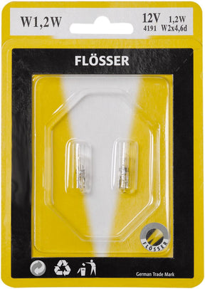 Flosser Bulb 12 V 2 W T5 W2 X4 6 D 10 Pk BULBS Flosser