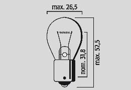 Flosser Bulb 12 V 21 W Bau15 S 10 Pk BULBS Flosser
