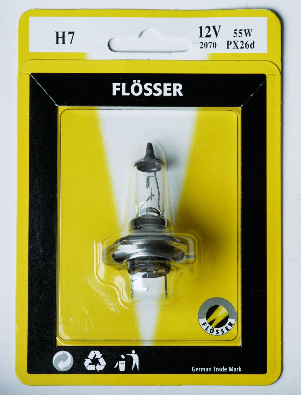 Flosser Bulb H7 12 V 55 W Px26 D 10 Pk BULBS Flosser