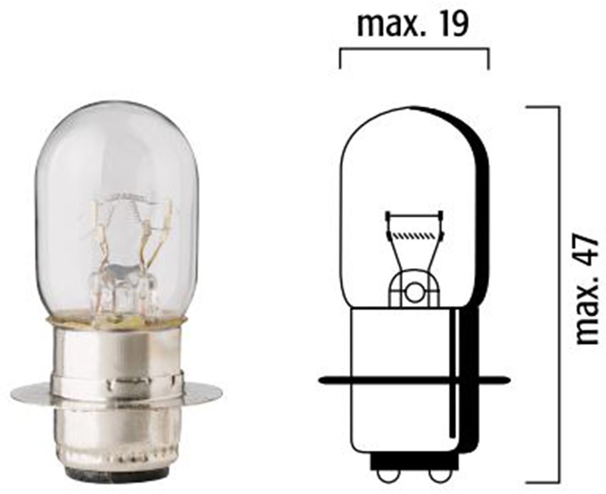 Flosser Bulb 12 V 25/25 W P15d 25 1 10 Pk BULBS Flosser