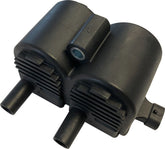 Drag Specialties Dual Fire Ignition Coil Gray Ignition Coil Drag Specialties