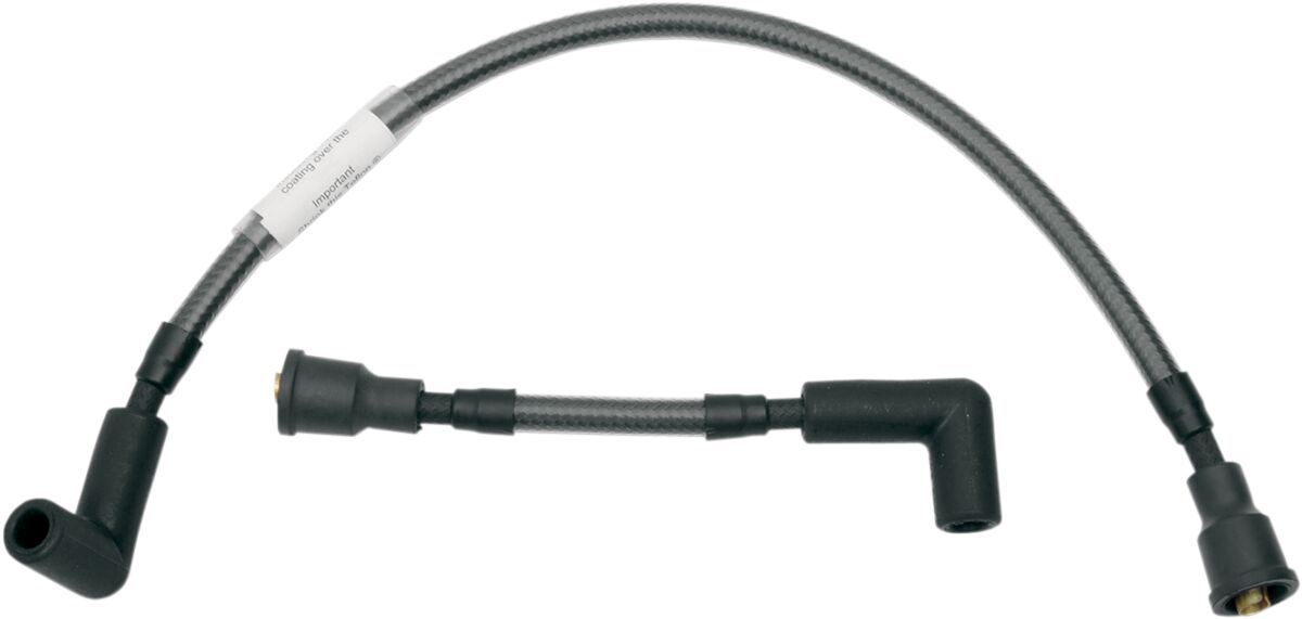 Magnum Shielding Ignition Wire Braided Chrome Black Spark Plug Wire Magnum Shielding