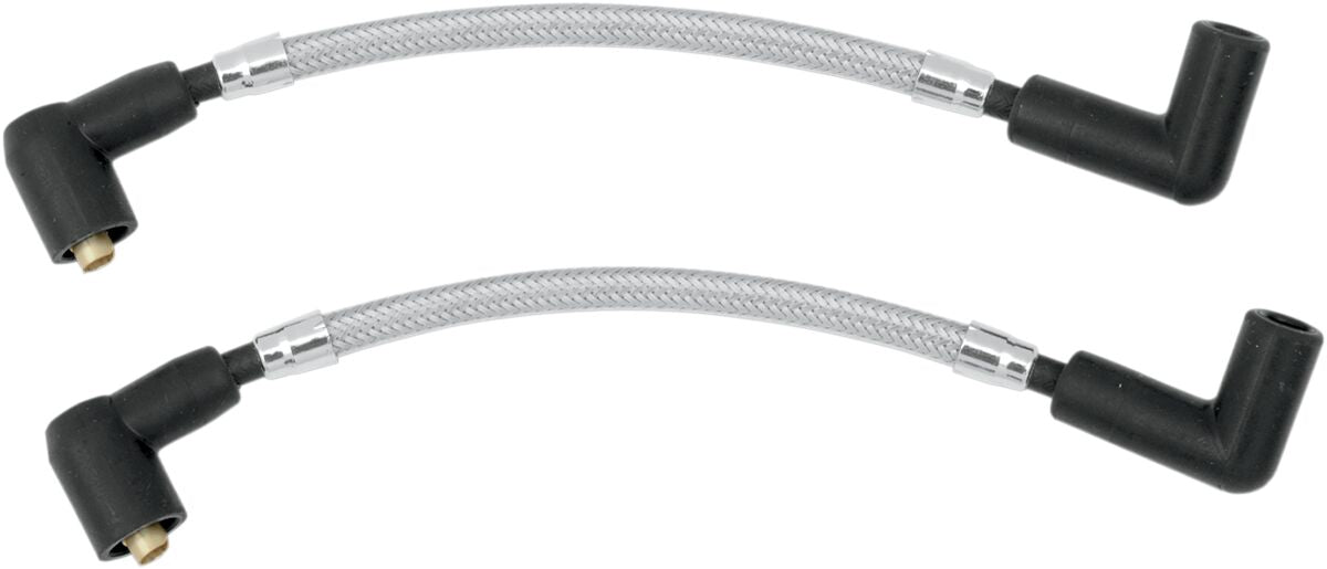 Magnum Shielding Ignition Wire Braided Stainless Polished Nature Spark Plug Wire Magnum Shielding