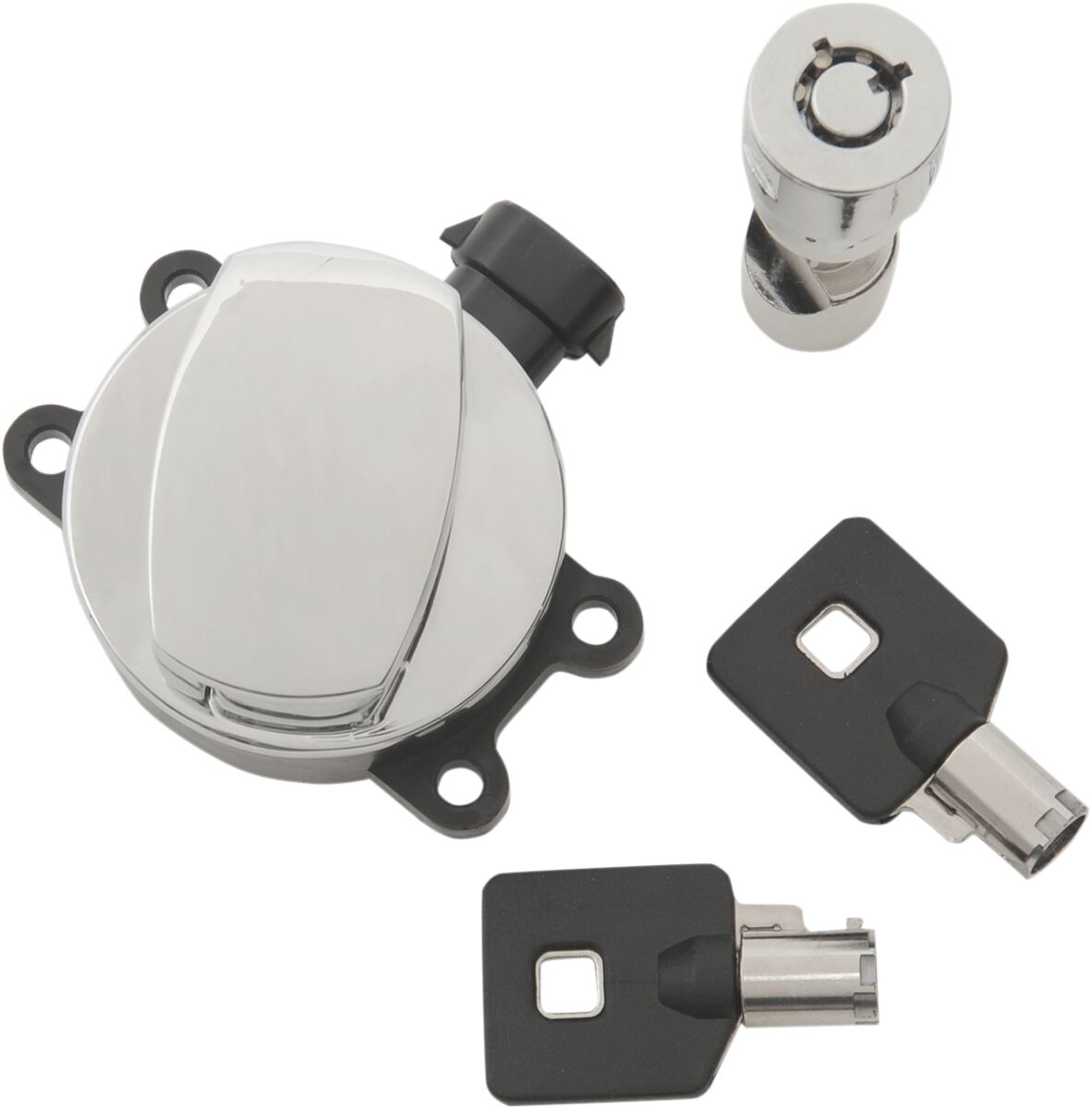 Drag Specialties Chrome Side Hinge Ignition Switch With Fork Lock Switch Drag Specialties