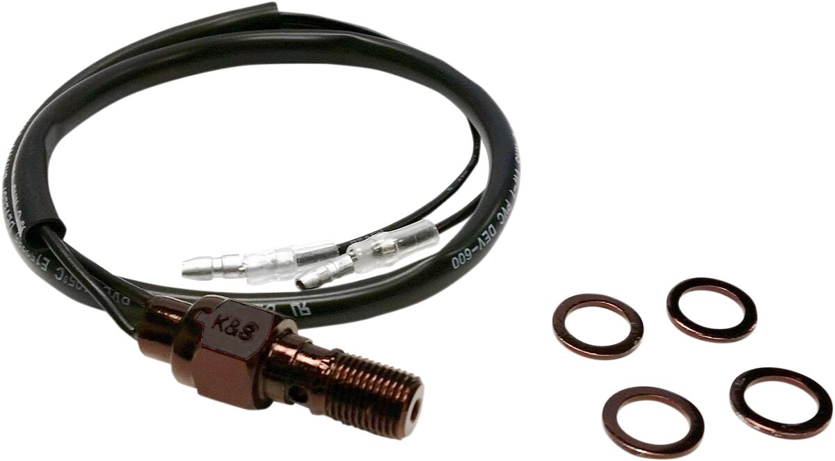 K&S Technologies Hyd Brake Lgt Sw 3/8 Blk SWITCH GROUP K&S Technologies