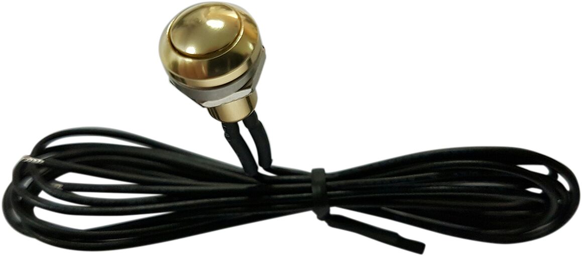 Drag Specialties Switch Mini Push Butn Gld SWITCH GROUP Drag Specialties