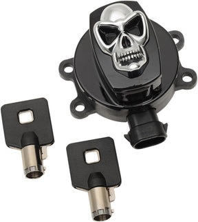 Drag Specialties Switch Ignition Skull Gloss Black Switch Drag Specialties