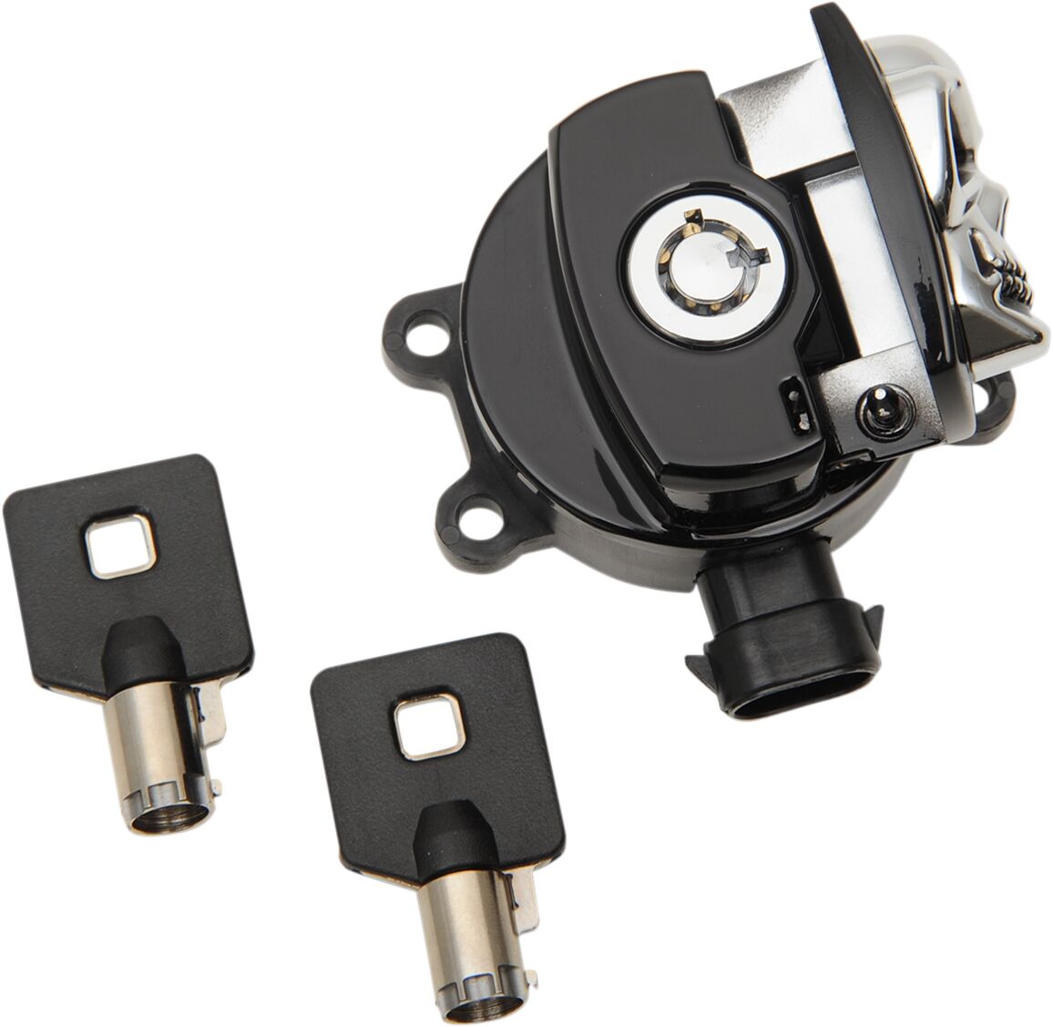Drag Specialties Switch Ignition Skull Gloss Black Switch Drag Specialties