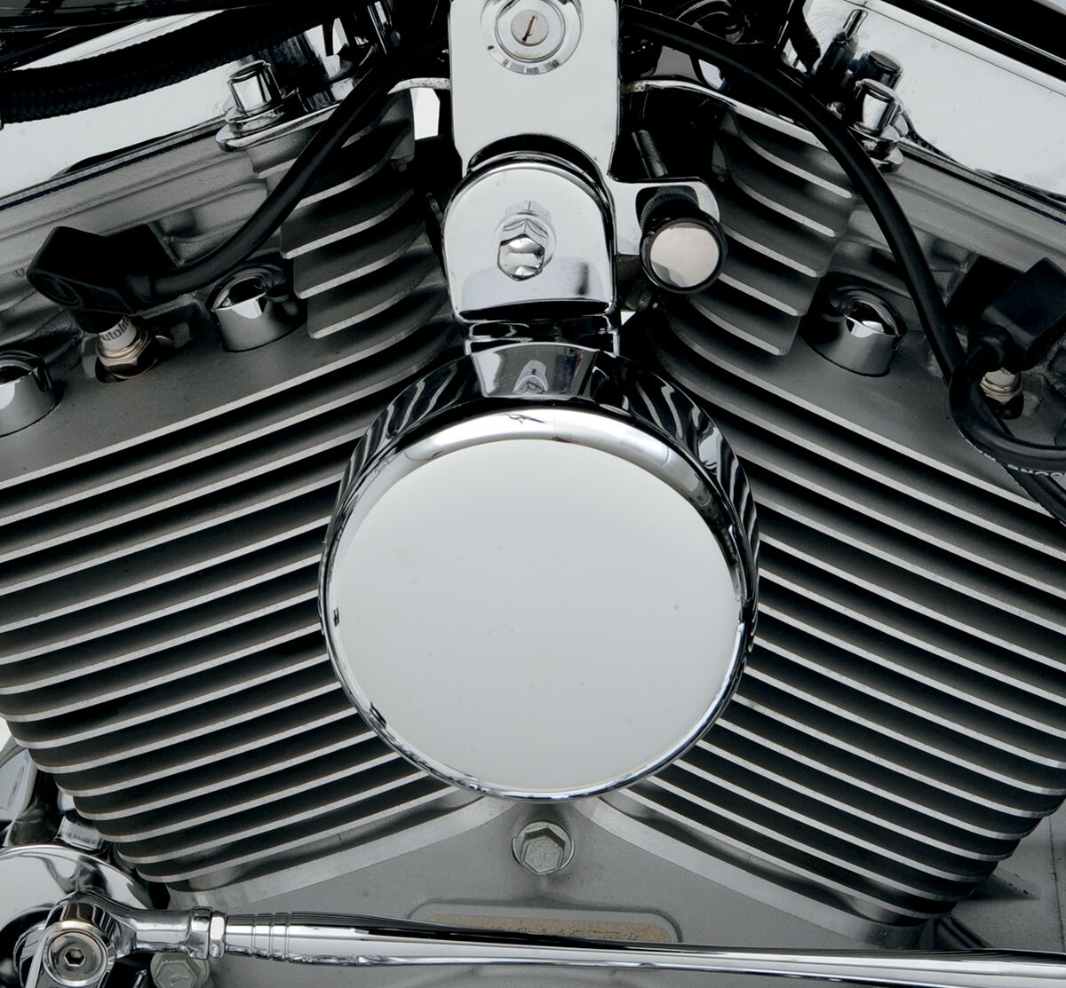 Drag Specialties Cover Horn Rnd Chr HORN GROUP Drag Specialties
