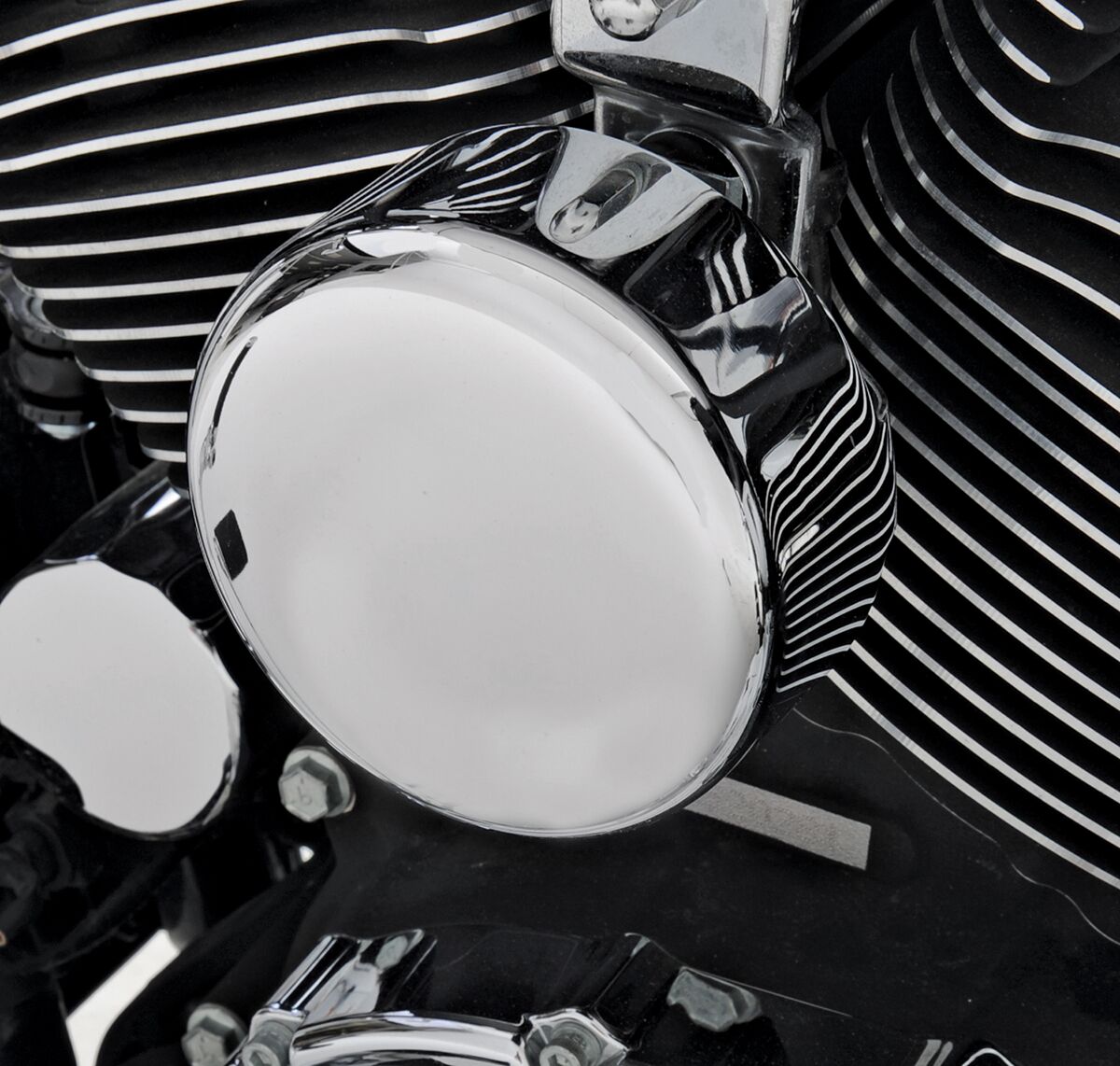 Drag Specialties Cover Horn Rnd Chr HORN GROUP Drag Specialties