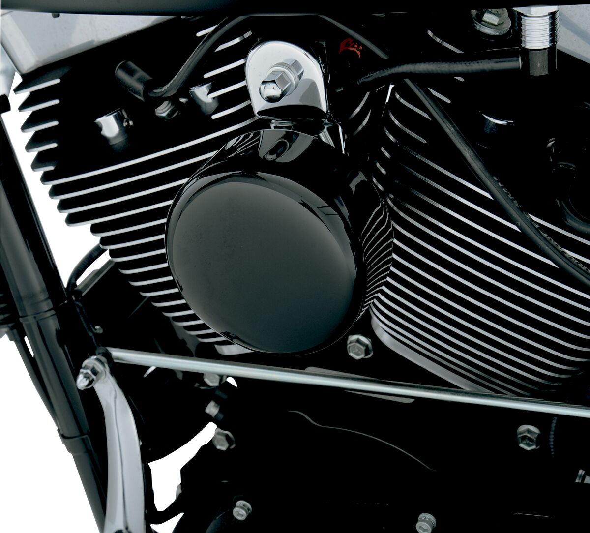 Drag Specialties Cover Horn Rnd Blk Pillion Pads Drag Specialties