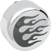 Drag Specialties Cover Horn Chr/Blk Flame HORN GROUP Drag Specialties