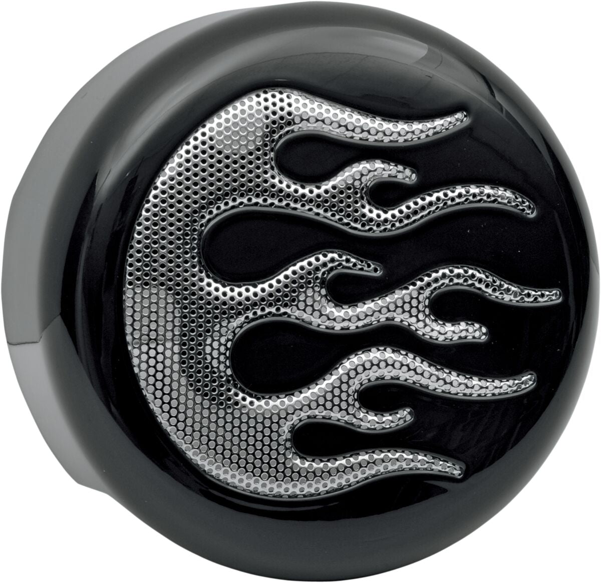 Drag Specialties Cover Horn Blk/Chr Flame HORN GROUP Drag Specialties