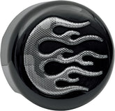 Drag Specialties Cover Horn Blk/Chr Flame HORN GROUP Drag Specialties