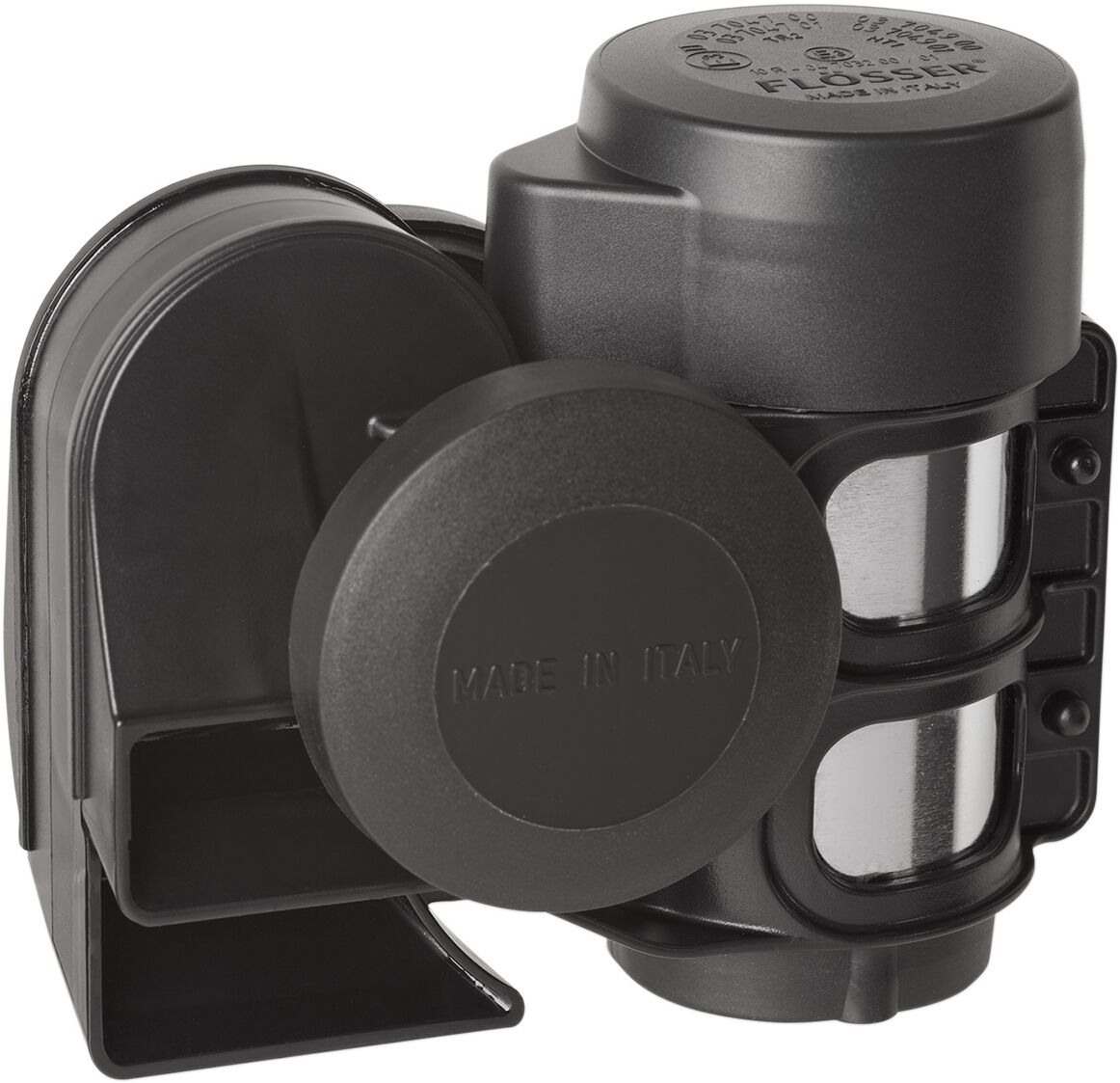 Flosser Air Horn 520+660 Hz 12 V Blk HORN GROUP Flosser