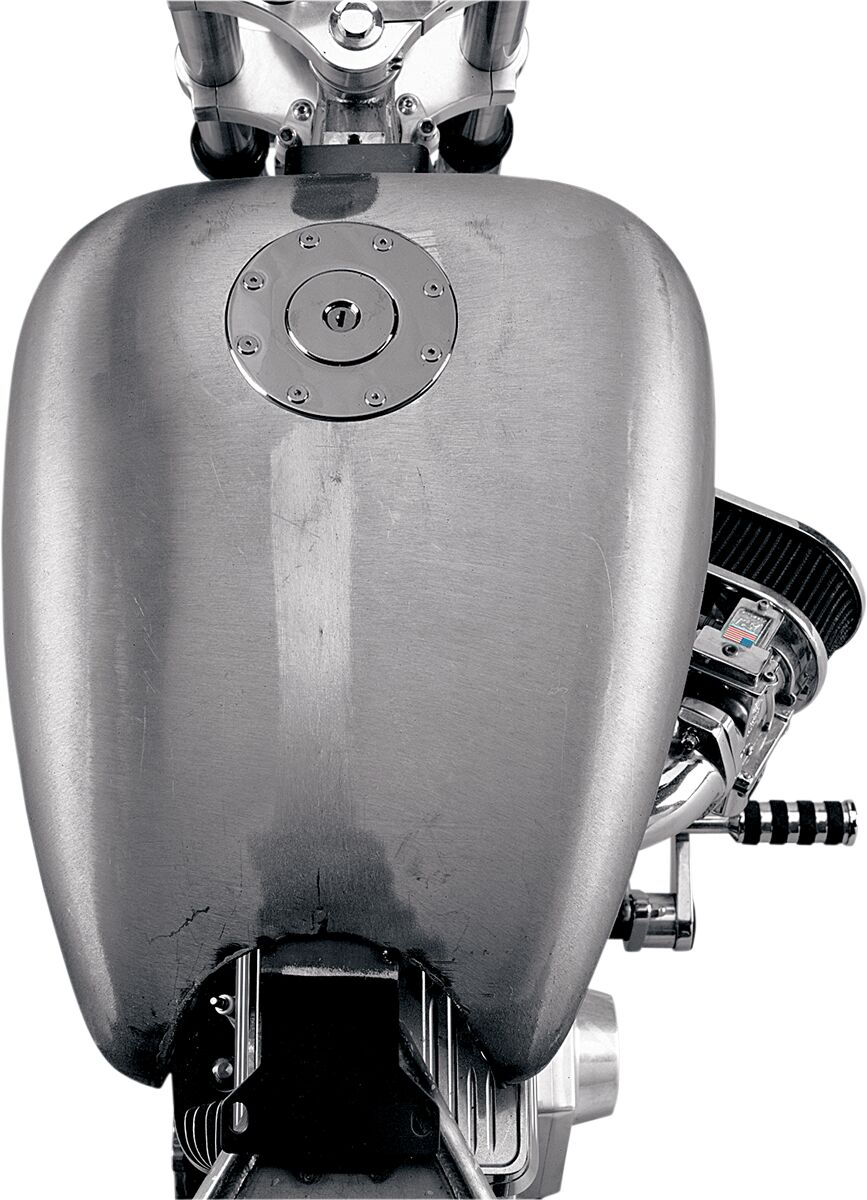 Drag Specialties Gas Tank One Piece 2" Stretched W/ Aero Cap Gas Tank Drag Specialties
