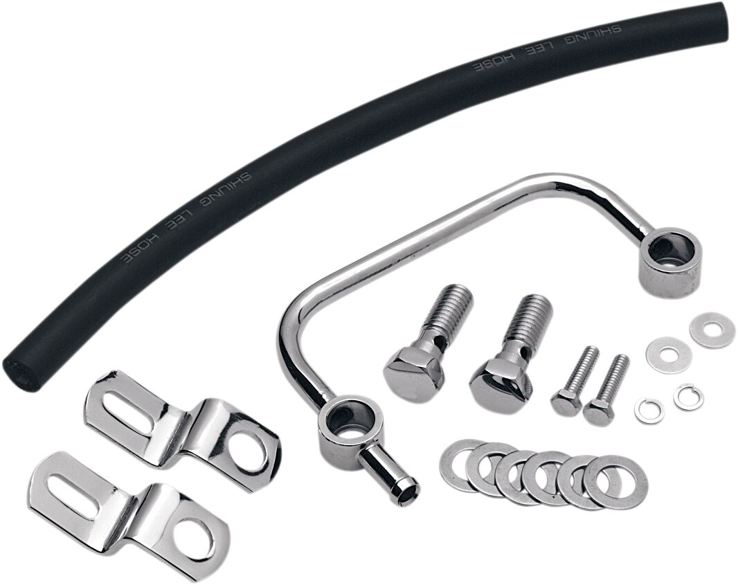 Drag Specialties Crankcase Breather Kit Chrome Breather Kits Drag Specialties