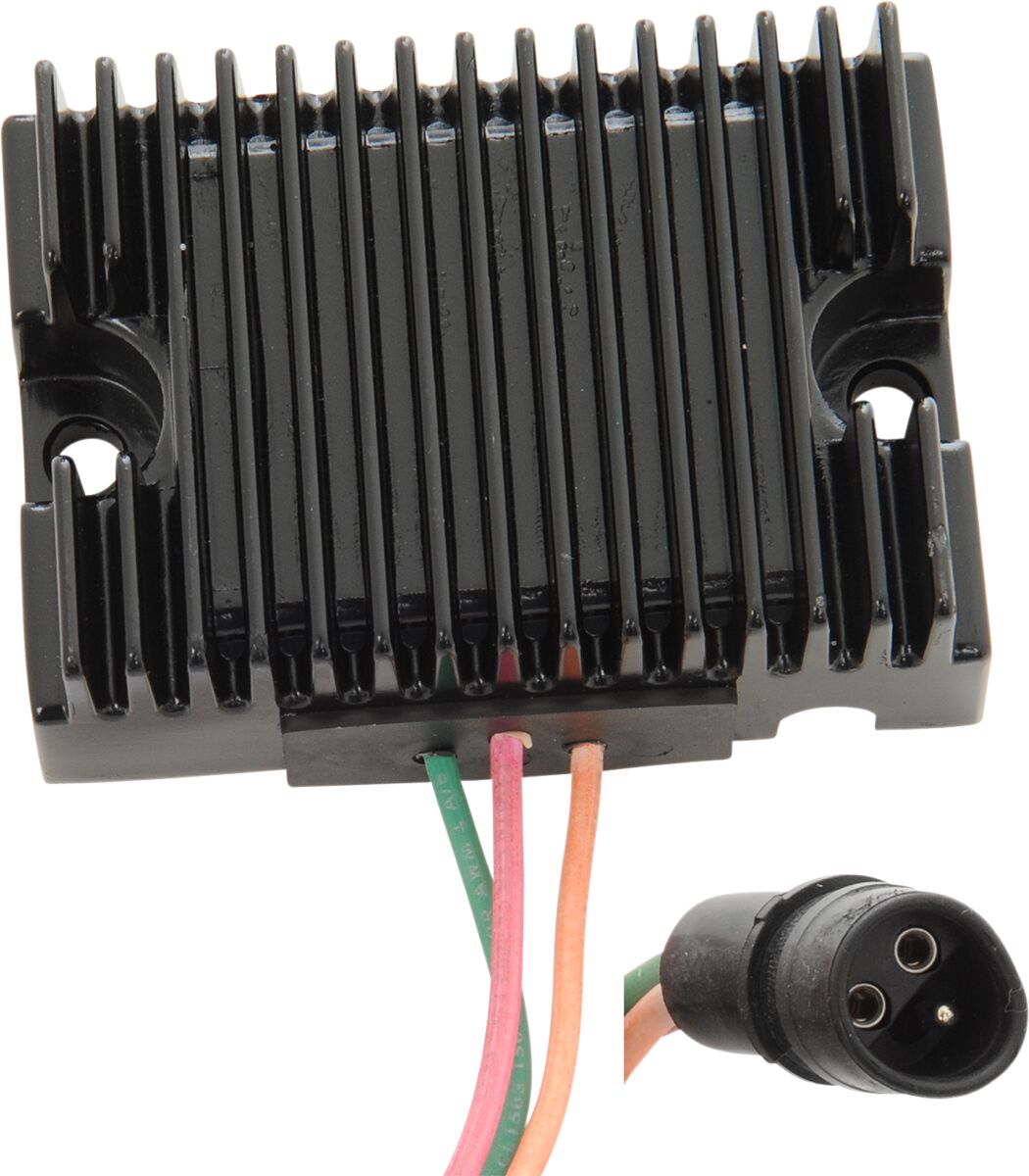 Drag Specialties Solid State Regulator Black Alternator Drag Specialties