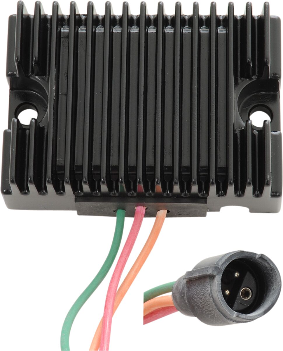 Drag Specialties Solid State Regulator Black Alternator Drag Specialties