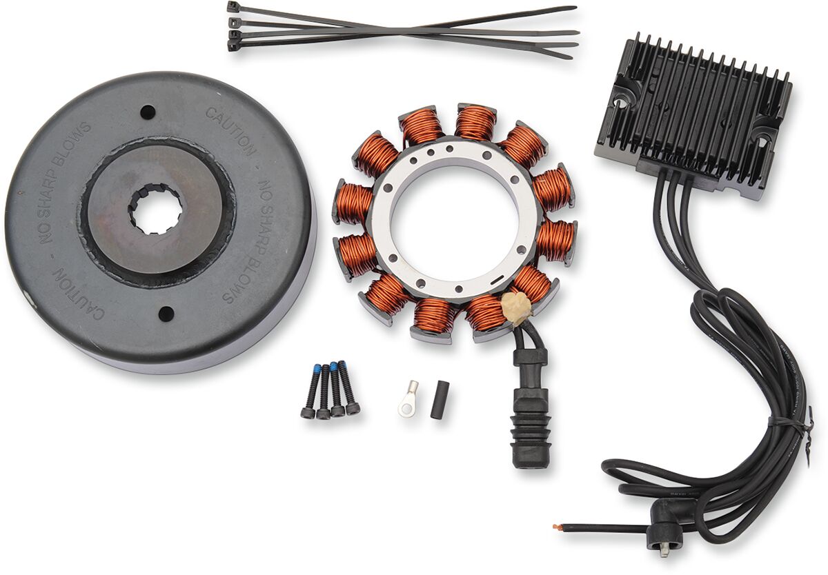 Drag Specialties Charging Kit 32 A Heavy Duty Black Alternator Drag Specialties