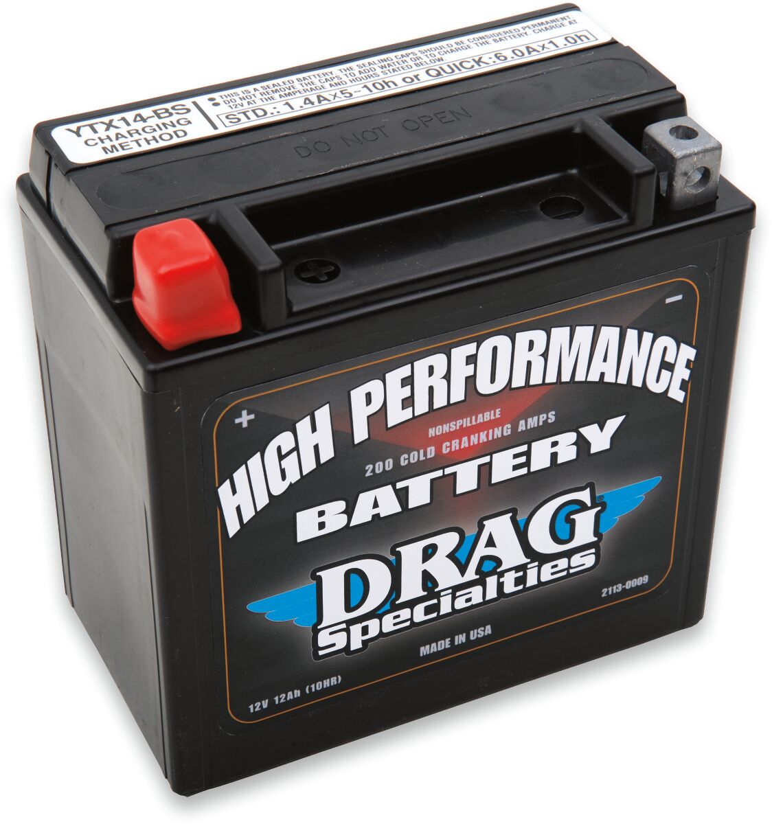 Drag Specialties Batteries Battery Drag Fa Ytx14 (Eu) BATTERY GROUP Drag Specialties Batteries