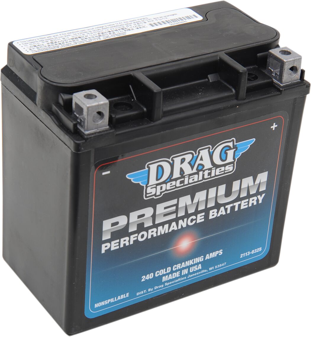 Premium Performance Battery BATTERIES Drag Specialties 04-21 XL & 15-20 XG 500/750